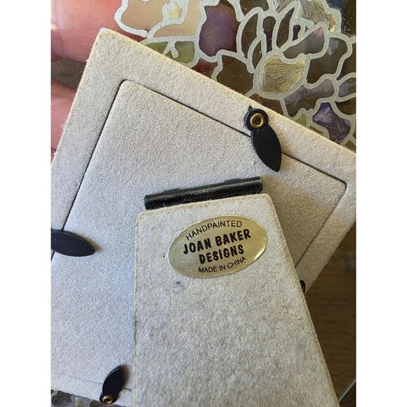 Hand-Painted Floral Glass Photo Frame 3.5" X 5" - Picture 9 of 15